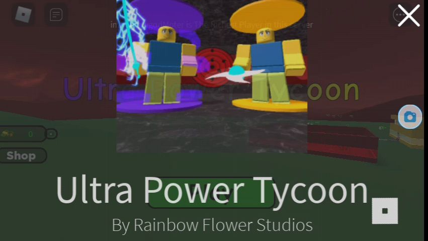 playing ultra power tycoon in Roblox - BiliBili