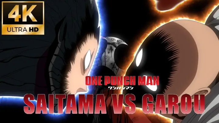 Saitama VS Garou All Epic Moments | One punch man fan animations