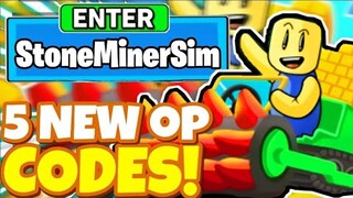 5 NEW UPDATE OP CODES!?! In Roblox Stone Miner Simulator codes 2022