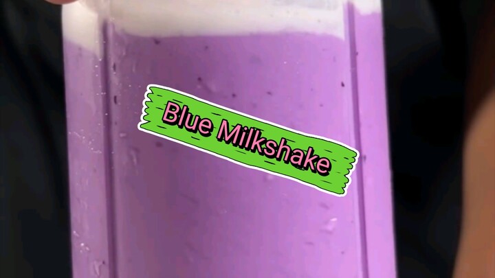 Blue Milkshake 🥤 #cook
