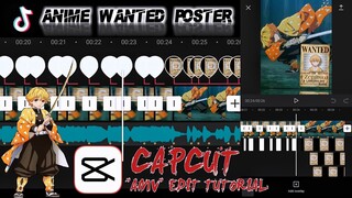 TIKTOK TRENDING CAPCUT ANIME WANTED POSTER EDIT AMV TUTORIAL