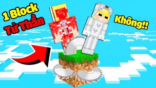 TÔ GÀ THỬ THÁCH 24H SINH TỒN 1 BLOCK TỬ THẦN SIÊU ĐÁNG SỢ TRONG MINECRAFT*TÔ GÀ 1 BLOCK TỬ THẦN