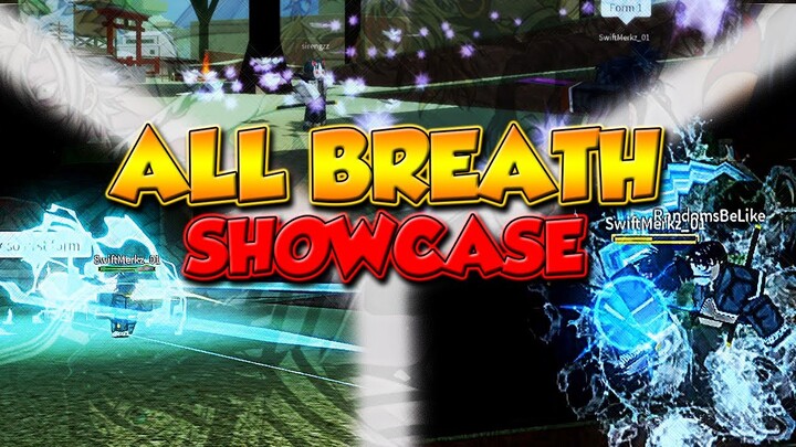 ALL BREATHING STYLE SHOWCASE IN DEMON SLAYER RPG 2! | ROBLOX |