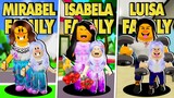 Isabela vs Mirabel vs Luisa Encanto Family (Roblox Brookhaven RP)