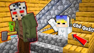 TÔ GÀ THỬ THÁCH 24H XÂY HẦM TRÚ ẨN DƯỚI CẦU THANG TRỐN KHỎI SÁT NHÂN JASON ĐÁNG SỢ TRONG MINECRAFT