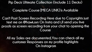 Pip Deck Ultimate Collection (Include 11 Decks) Course download