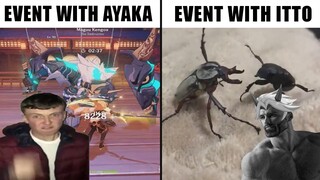 Average Ayaka vs Itto event