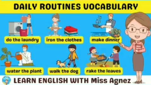 Daily Routine Vocabulary | Fun Learning English with Miss Agnez