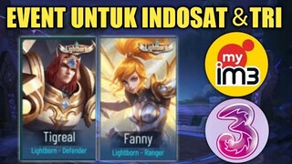 EVENT SKIN LIGHTBORN GRATIS DI INDOSAT DAN TRI !! HADIAH PALING JELEKNYA SKIN ELITE GRATIS !