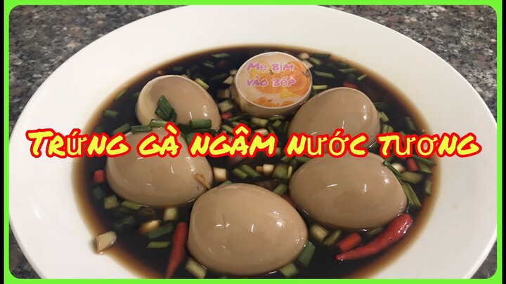 Làm Trứng gà ngâm nước tương đơn giản mà cực ngon .Cách luộc trứng gà lòng đào.