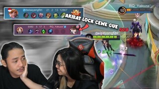 Akibat Lock Cewe Gue Sampe Mati Terus!! Gw Kejar Sampe Hidupnya Ga Tenang Auto Coklat- MOBILE LEGEND