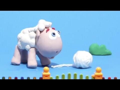 Cute sheep Stop motion cartoon for children - BabyClay