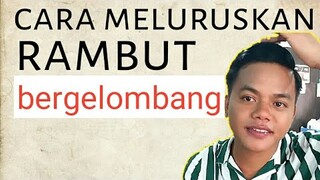 cara meluruskan rambut bergelombang pria, dengan mudah