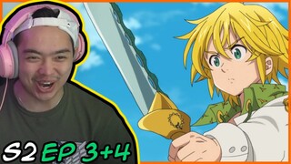 MELIODAS GETS SACRED TREASURE!! Seven Deadly Sins Season 2 Episode 3 and 4 Reaction