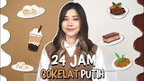 24 JAM MAKAN YANG WARNA COKLAT DAN PUTIH!