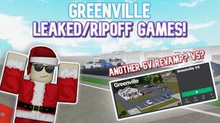 Greenville LEAKED/RIPOFF Games #2 || Roblox