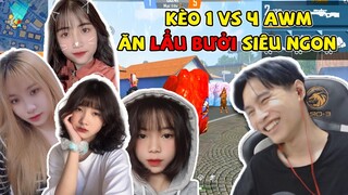 [Garena FreeFire] Mốc Ăn Lẩu Bưởi Kèo 1v4 AWM Cùng Các Hot Girl Và Cái Kết Siêu Đắng Cay | Thành Mốc