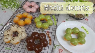 Bánh Mochi Donuts (Pon de Ring) dẻo dẻo dai dai lại cute | Bánh không dùng lò nướng