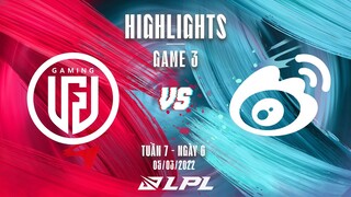 LGD vs WBG | Highlights - Game 3 | Tuần 7 Ngày 6 | LPL Mùa Xuân 2022