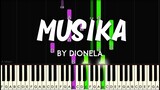 Musika by Dionela synthesia piano tutorial + sheet music & lyrics