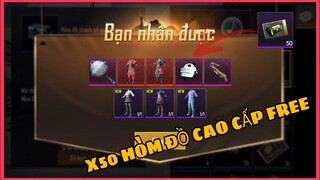 LẤY X50 HÒM ĐỒ CAO CẤP FREE, CÓ AUTO RA ĐỒ HUYỀN THOẠI KHI KHÔNG BUG FAKE IP??? || PUBG MOBILE