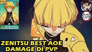 Damage AOE Paling Laris Di PVP - Zenitsu ☆11 Dan Lanjut Gacha 78x - Demon Slayer : Blade Of Hashira