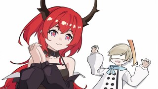 [Fanart][Arknights] Surtr gets an ice cream seller to Laterano