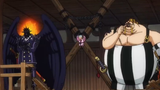 Sanji activates Germa to save Momo from King's claws