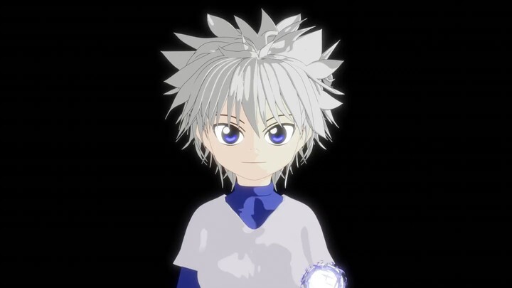 killua 3d model as a girl