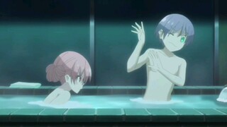 The couple who took a hot spring bath together are so young (´ ▽ ` )ﾉ