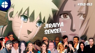 💔 Naruto Learns Jiraiya's Death [21 People React] MEGA Reaction Mashup | Shippuden 152-153 ナルト 疾風伝