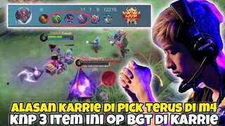 INI ALASAN KARRIE JADI MM NO 1 DI M4, GW JELASIN LENGKAP BUILD + EMBLEM DARI EX GLOBAL 1 KARRIE!