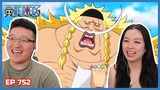 EDWARD WEEVIL! WHITEBEARD JR 🤣 | One Piece Episode 747, 751, 752 Couples Reaction & Discussion