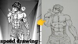 speed drawing baki hanma | BAKI