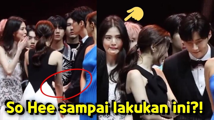 Han So Hee cemburu saat Kim Seon Ho lakukan hal ini ke Park Min Young di acara AAA 2022!?