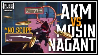 AKM or MOSIN NAGANT : What is the best gun in short range? | EPIC 1 vs 4 GAMEPLAY!