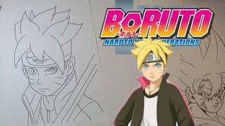 menggambar boruto
