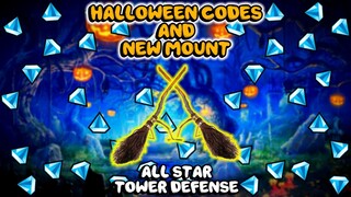 NEW HALLOWEEN MOUNT and CODES! All Star Tower Defense - Roblox