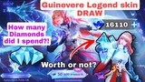 GUINEVERE LEGEND SKIN DRAW!🔮HOW MANY DIAMONDS?!🤯107 Spins🔥Psion of Tomorrow Cost