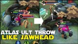 SPECIAL ATLAS ULT TRICK THROW ENEMIES LIKE JAWHEAD TRICK! MOBILE LEGENDS TIPS AND TRICKS!