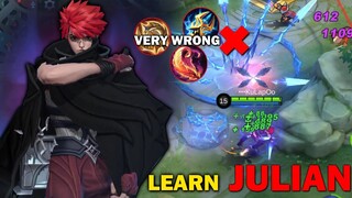 Julian New Hero Secrets | How to use Julian | MLBB