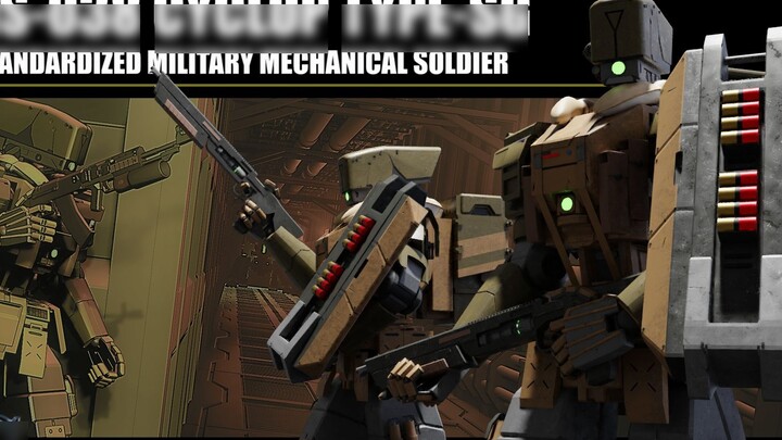 [Shaoqian 3D] Regular army mechanical soldier "Cyclops" display