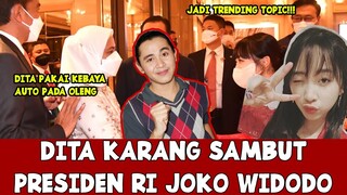 Dita Karang Kembali Trending Usai Sambut Presiden RI Joko Widodo dengan Memakai Kebaya Merah