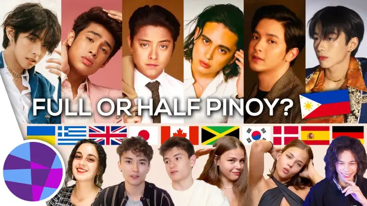 Foreigners Guess Filipino Male Celebrities: FULL OR HALF FILIPINO? | EL's Planet