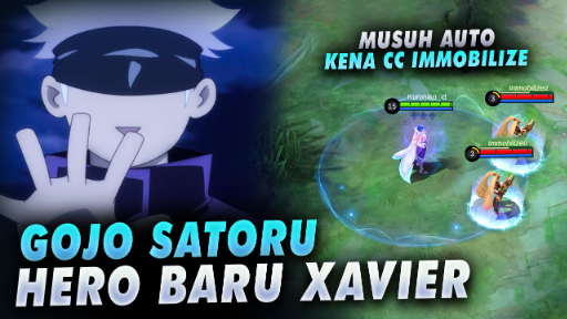 Skill nya Mirip Gojo - Infinity / Mugen & Murasaki , Hero Baru Xavier Mobile legends Jujutsu kaisen