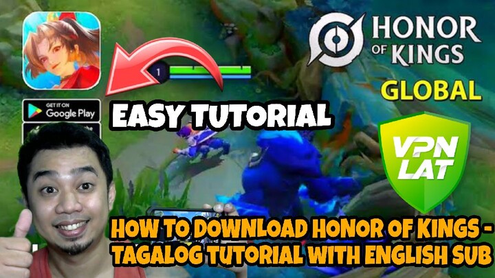 Download Honor of Kings in Android Tagalog Tutorial with English Sub | HOK Download Tutorial