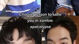 Choose a person to save you in zombie apocalypse