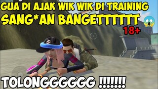 PRANK JADI CEWEK DI MODE TRAINING DI AJAK WIK WIK |FREE FIRE PRANK