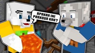 AKU NGAJARI ADIKKU MAIN PARKOUR DI MINECRAFT!