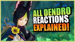 All New DENDRO REACTIONS Explained In Genshin Impact